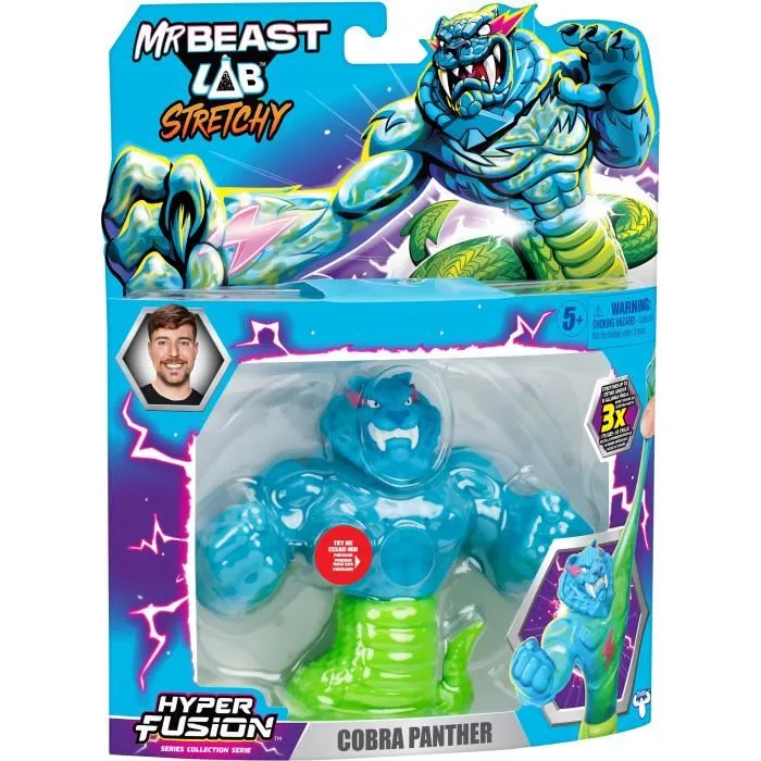 MrBeast Lab Figura Elástica Goo Jit Zu Cobra Panthere MRB0630996247976 - 11 cm MrBeast Lab Figura Elástica Goo Jit Zu Cobra Panthere MRB0630996247976 - 11 cm
