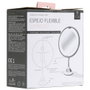 Cosmetic Club Espejo de Maquillaje LED Flexible con Ventosa y Aumento 5x