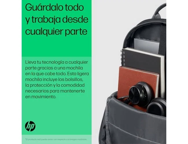 HP Mochila para portátil de 15,6 pulgadas Black/Grey