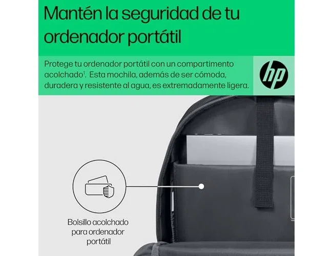 HP Mochila para portátil de 15,6 pulgadas Black/Grey