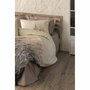 Aucune Juego de cama de 100% algodón, Beige, 220x240 cm + 2 fundas de 60x60 cm