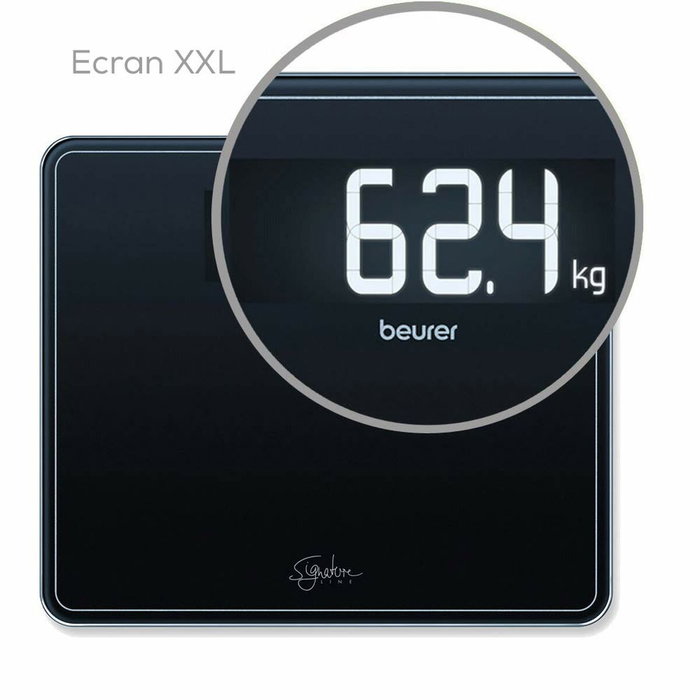 Beurer GS-410 Negra Báscula Digital de Vidrio Beurer GS-410 Negra Báscula Digital de Vidrio