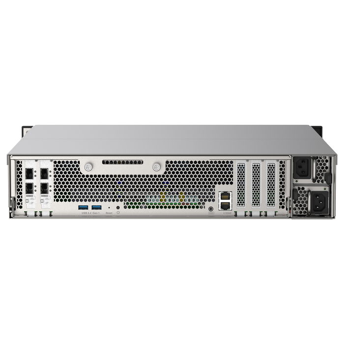 QNAP TS-h2490FU-7302P-128G NAS All-Flash 24 Bayas U.2 (2U) - Procesador AMD EPYC 7302P 16C/32T, 128 GB DDR4 RAM, 2x2.5GbE + 4x25GbE SFP28, RAID ZFS, QuTS hero