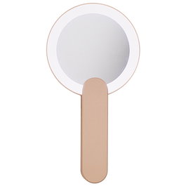 Cosmetic Club Espejo de Bolsillo LED Recargable USB para Cosmético, Portátil y Plegable