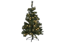 DKD Home Decor Árbol de Navidad LED PVC 120cm Verde