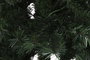 DKD Home Decor Árbol de Navidad LED PVC 120cm Verde