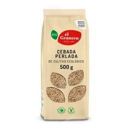 EL GRANERO Cebada Perlada Bio 500g, Cereal Vegano con Gluten para Cocción, Fuente de Fibra y Proteínas, Ecológico