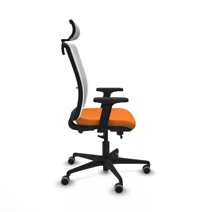 PIQUERAS Y CRESPO Silla de oficina Haches Naranja y Blanco
