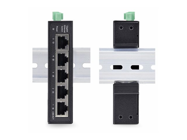 StarTech.com Switch Ethernet Industrial de 5 Puertos No Gestionado IP30 Gigabit