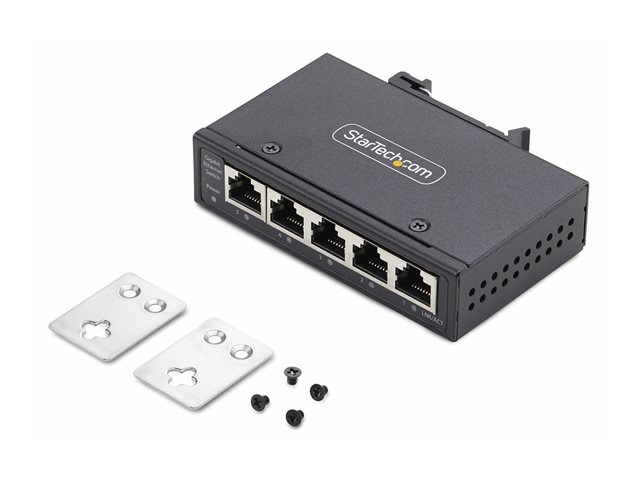 StarTech.com Switch Ethernet Industrial de 5 Puertos No Gestionado IP30 Gigabit