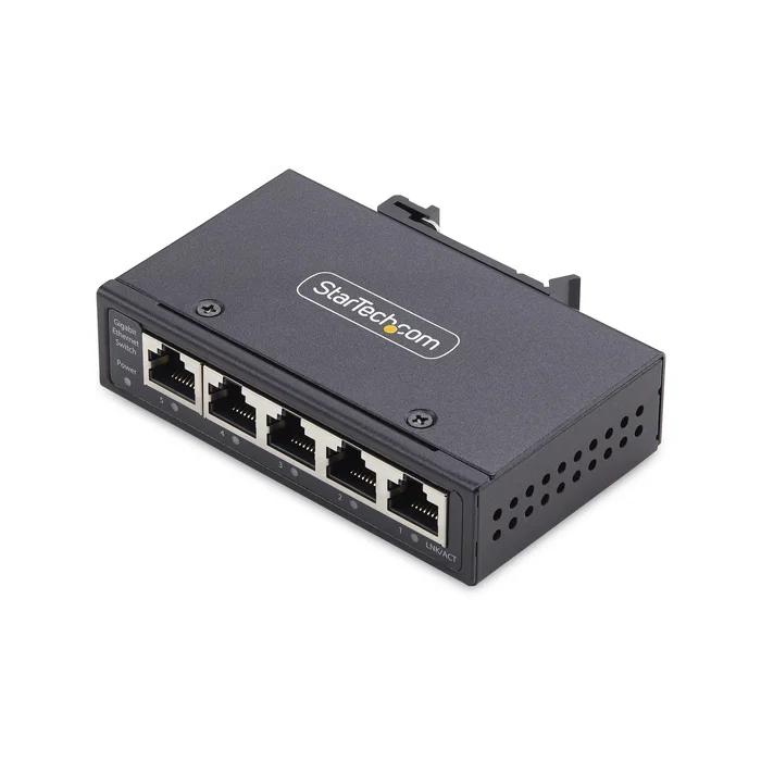 StarTech.com Switch Ethernet Industrial de 5 Puertos No Gestionado IP30 Gigabit StarTech.com Switch Ethernet Industrial de 5 Puertos No Gestionado IP30 Gigabit
