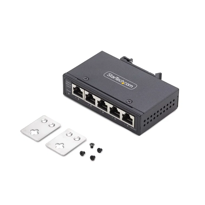 StarTech.com Switch Ethernet Industrial de 5 Puertos No Gestionado IP30 Gigabit