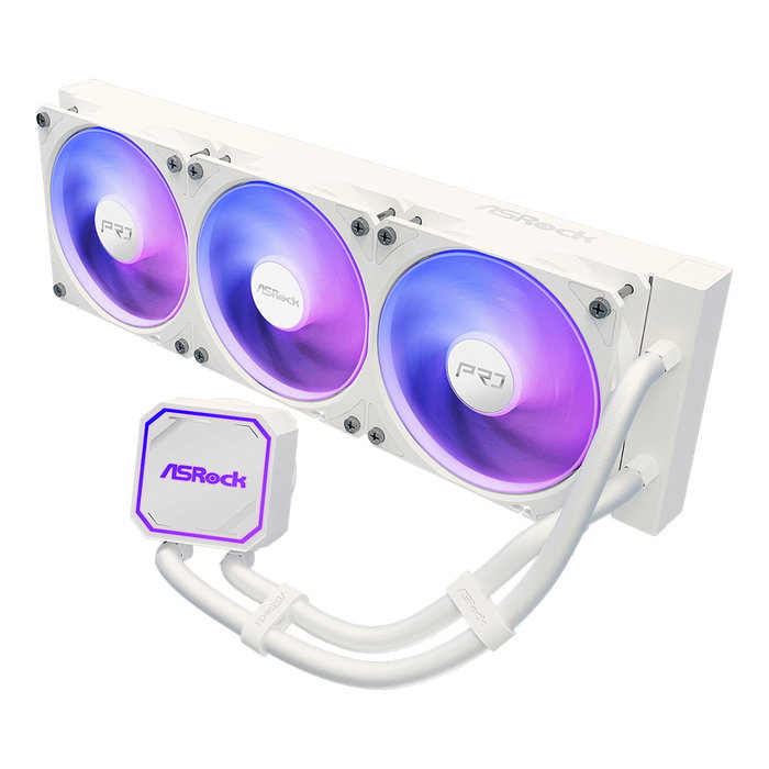 ASRock Pro White 360 ARGB Refrigeración Líquida Todo en Uno - Ventilador 120 mm Blanco - Compatible AM4, AM5, LGA 1851, LGA 1700