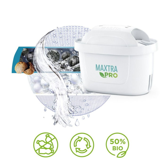 Brita Maxtra+ Pro Pure Water Filter, 2 unidades, Blanco