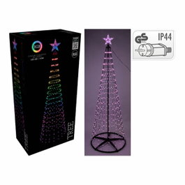 Basics Árbol de navidad 550 leds RGB negro ø103 x 300 cm