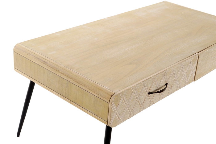 DKD Home Decor Mesa de Centro Scandi Pan con Cajones
