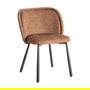 Silla Jaspeado Ocre Tejido-Metal 56 X 56 X 78 cm (Set de 2)