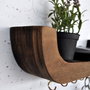 Hanah Home Estantería de Pared Raf289 Madera Contrachapado Decorativa 33x11x7 cm