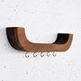 Hanah Home Estantería de Pared Raf289 Madera Contrachapado Decorativa 33x11x7 cm