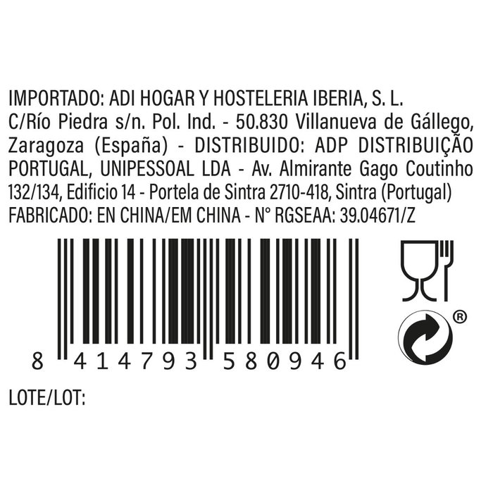 Quid Licorera Rectangular Vidrio Renova 1 L (6 Unidades)