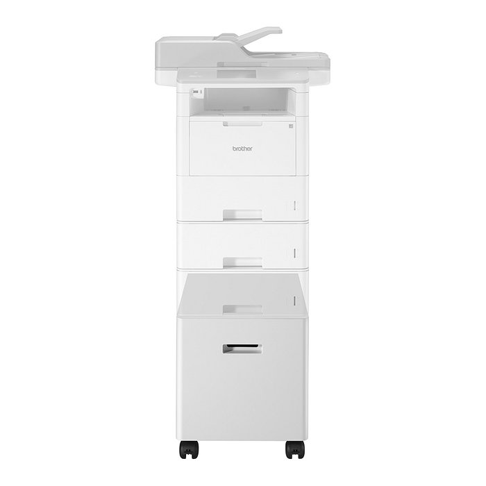 Brother ZUNTL6000W Base Rodante para Impresoras Piso Gris Claro Compatible HL-L6300DW HL-L6400DW DCP-L6600DW MFC-L6800DW MFC-L6900DW