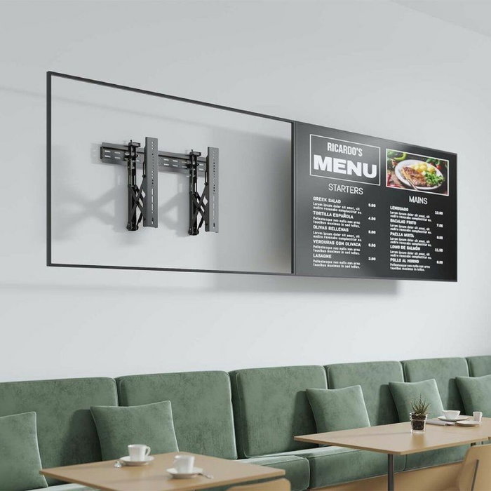 Aisens Soporte de Pared Nivelable para Videowall y TV de 37-70 pulgadas con Función Pop-out