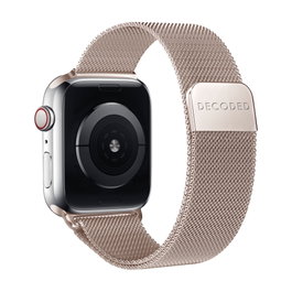 Decoded Correa Milanaise Traction para Apple Watch 44/45/46/49mm Oro mate