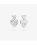 Radiant Pendiente Boton doble Silver CUORE para Mujer