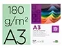 Liderpapel Cartulina A3 180g/m2 Verde Paquete 100 Hojas