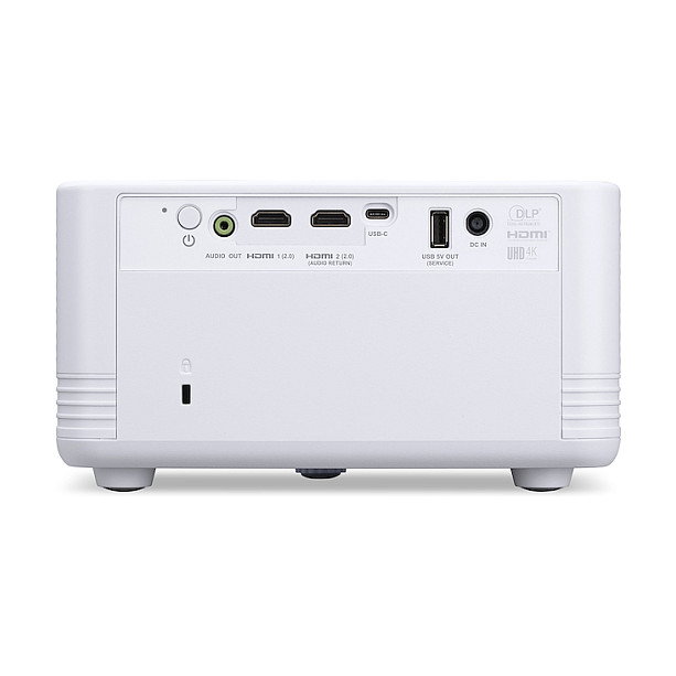 Acer Proyector PD1810ic 4K UHD 1000 Lúmenes DLP RGBLED para Cecho Blanco, Resolución 3840x2160, Relación de Contraste 8000:1, 3D, Full HD, 16:9, 20000h Lámpara