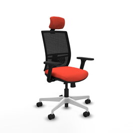 PIQUERAS Y CRESPO Silla de oficina Yunquera Naranja oscuro y Negro