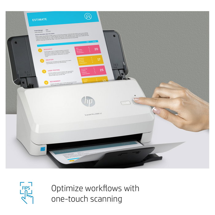 HP ScanJet Pro 2000 s2 Escáner de documentos con ADF de 50 hojas
