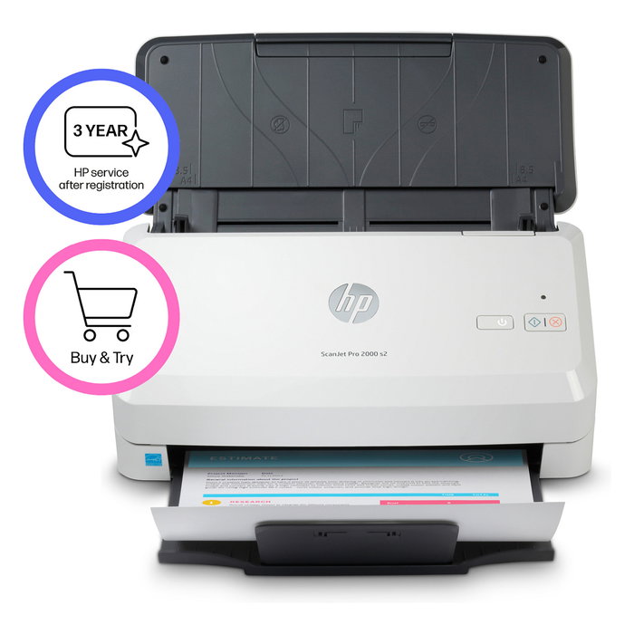 HP ScanJet Pro 2000 s2 Escáner de documentos con ADF de 50 hojas