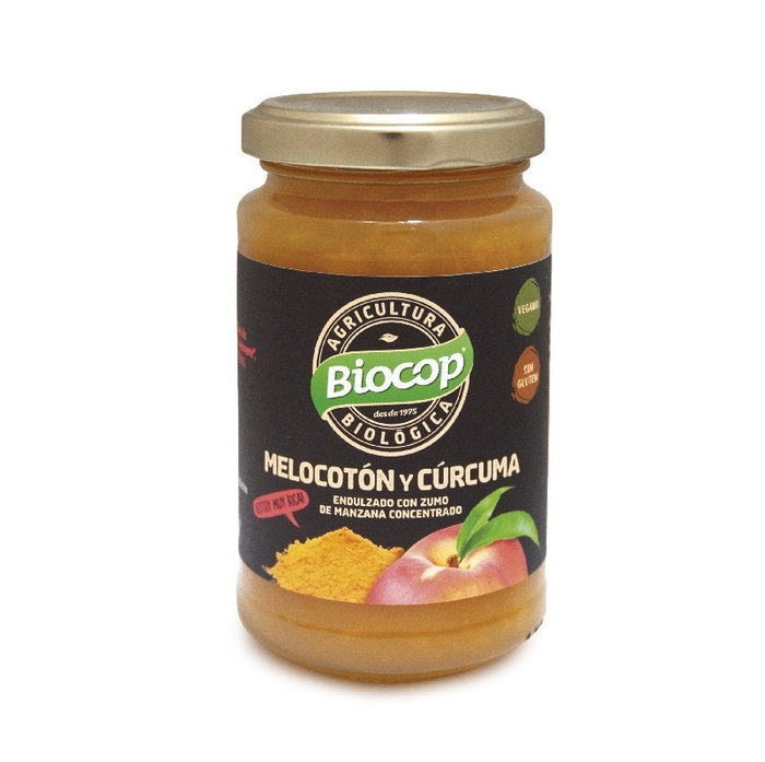 BIOCOP Compota de Melocotón y Cúrcuma 265g Bio