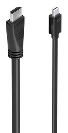 AISENS - CABLE CONVERSOR MINI DP A HDMI 4K@60HZ, MINI DP/M-HDMI/M, NEGRO, 5.0M