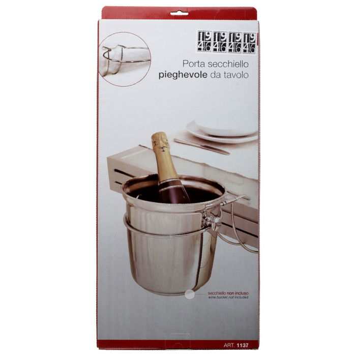 1946 Soporte Mesa Cava Acero Inoxidable 18/10 Libera Espacio Mantiene Frío D.20cm L.50cm