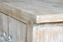 Giner y Colomer Mueble Tv Madera de Mango Blanco Envejecido 230 cm