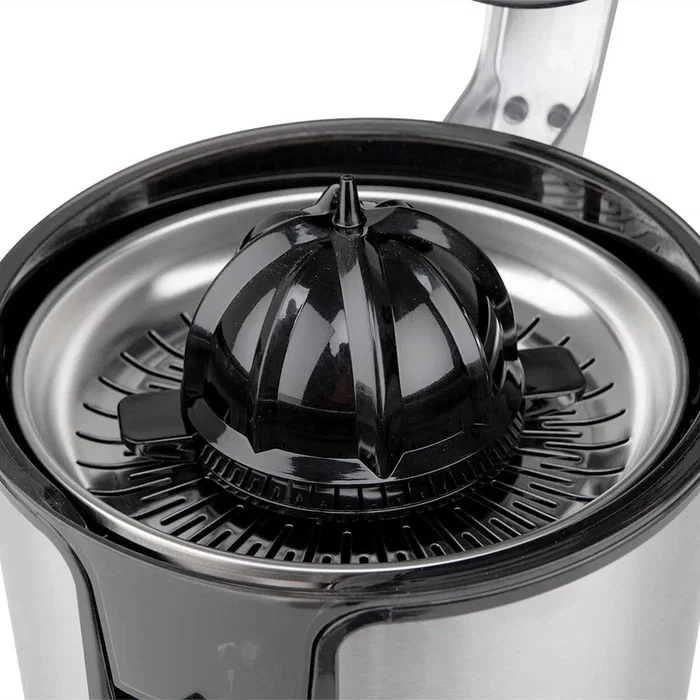 Orbegozo EP 4300 Exprimidor de Cítricos Eléctrico 1100W Automático con Cuerpo de Acero Inoxidable y Sistema Antigoteo - Negro
