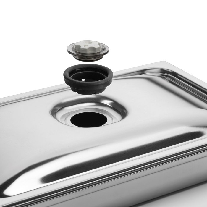 MagicVac Contenedor de Vacío INOX H150 6,4 L Gastronorm 1/2