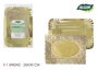 Algon Bandeja Rectangular Dorada con Blonda 26 cm x 35 cm (30 Unidades)