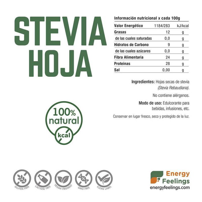 ENERGY FEELINGS Estevia hoja 1kg
