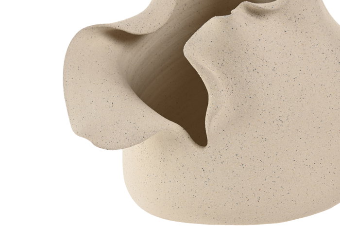 DKD Home Decor Jarrón de Cerámica Orgánico Artesanal Blanco DKD Home Decor Jarrón de Cerámica Orgánico Artesanal Blanco