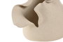 DKD Home Decor Jarrón de Cerámica Orgánico Artesanal Blanco