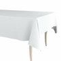 Exma Rollo de hule mantel blanco liso 1,40 x 25 m