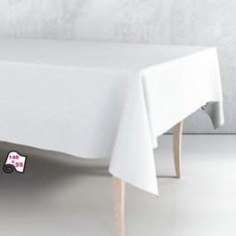 Exma Rollo de hule mantel blanco liso 1,40 x 25 m