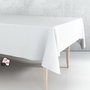 Exma Rollo de hule mantel blanco liso 1,40 x 25 m