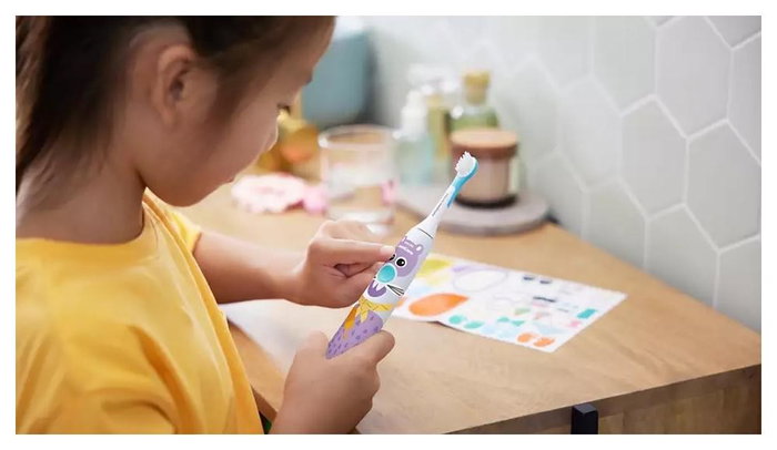 Philips Sonicare For Kids HX3601/01 Design a Pet Edition Azul y Blanco Philips Sonicare For Kids HX3601/01 Design a Pet Edition Azul y Blanco