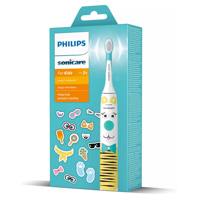 Philips Sonicare For Kids HX3601/01 Design a Pet Edition Azul y Blanco Philips Sonicare For Kids HX3601/01 Design a Pet Edition Azul y Blanco