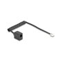 DeLOCK Cable telefónico espiral RJ11 Macho a RJ11 Hembra, 1 m, Negro