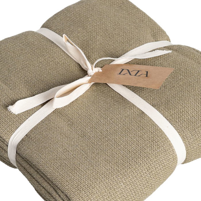 Colcha Verde Algodón Textil/Hogar 280 X 260 cm